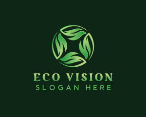 Eco Nature Leaves logo design