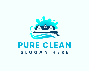 Pressure Wash Cleaning logo design