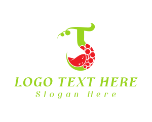 Produce - Vine Wine Letter J logo design