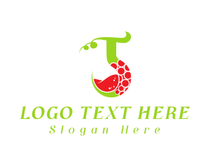 Grape - Vine Wine Letter J logo design