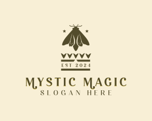 Mystic Moth Insect logo design