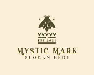 Mystic Moth Insect logo design