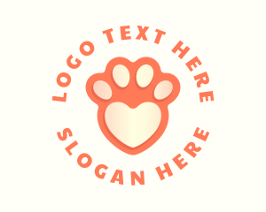 Heart - Pet Paw Clinic logo design