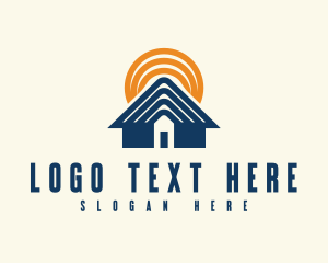 Home - Geometric Real Estate Roofing logo design