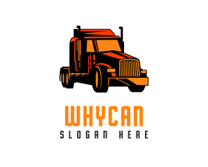 Orange Trailer Truck Logo