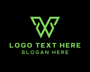 Network - Software Programmer Letter W logo design