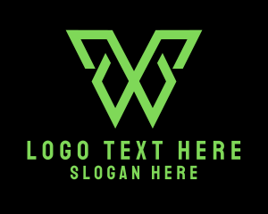 Programmer - Software Programmer Letter W logo design