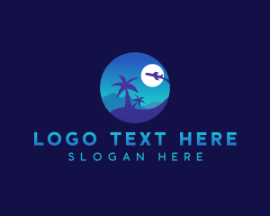 Vacation - Tropical Vacation Travel logo design