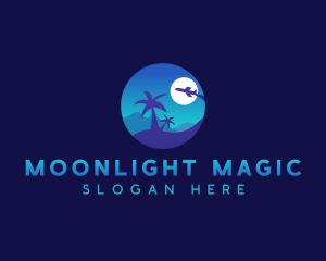 Midnight - Tropical Vacation Travel logo design