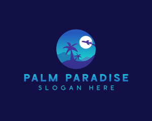 Tropical Vacation Travel logo design