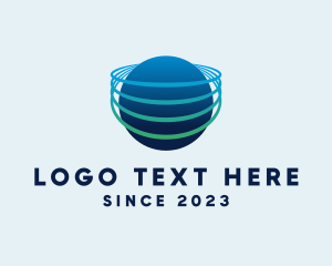 Global - Digital Globe Technology logo design