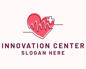 Center - Heart Center Lifeline logo design