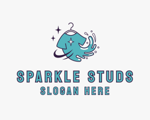 Tshirt Splash Sparkle logo design