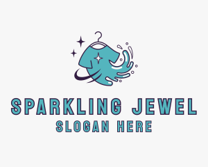 Tshirt Splash Sparkle logo design