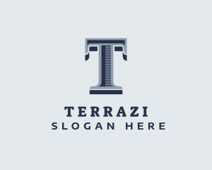 Stylish Letter T Brand logo design