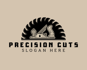 Cutting - Wood Planer Carpentry logo design