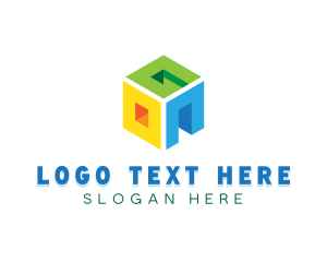 Nursery - Cube Letter OGN logo design