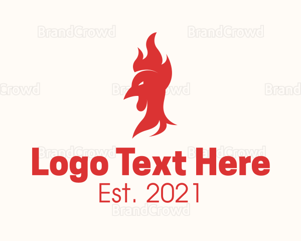 Red Fire Chicken Logo