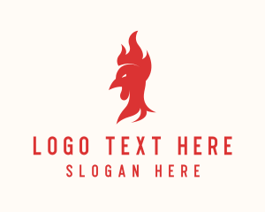 Delivery - Red Fire Chicken logo design