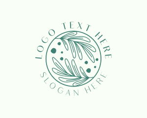 Esthetician - Organic Leaf Spa logo design