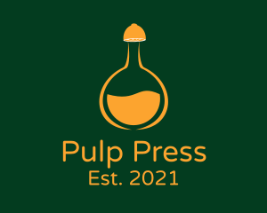 Pulp - Orange Citrus Juice logo design