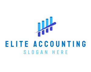 Cpa - Accounting Blue Chart logo design