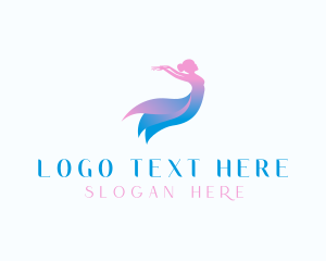 Ballet-class - Ballerina Female Dancing logo design