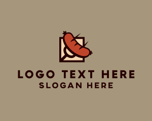 Grill Fork Sausage logo design