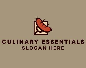 Grill Fork Sausage logo design