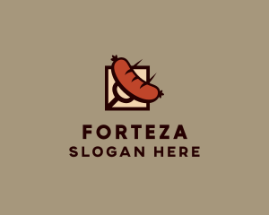 Grill Fork Sausage logo design