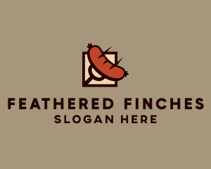 Grill Fork Sausage logo design