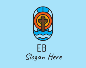 Sea - Holy Church Mosaic logo design