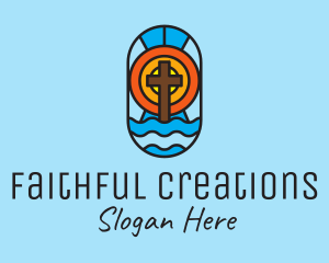 Faith - Holy Church Mosaic logo design