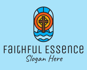 Faith - Holy Church Mosaic logo design