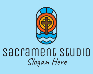 Sacrament - Holy Church Mosaic logo design