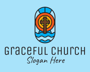 Church - Holy Church Mosaic logo design