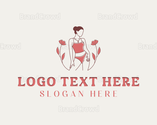 Fashion Woman Lingerie Logo