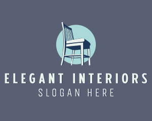 Wood Chair Furniture logo design