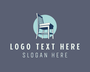 Upholstery - Wood Chair Furniture logo design
