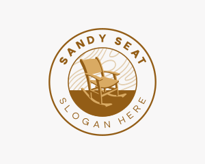 Wood Chair Furniture logo design