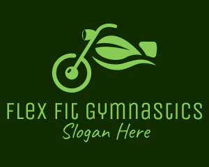 Eco - Eco Motorcycle Leaf logo design