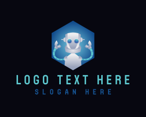 Character - Robot Software Tech logo design