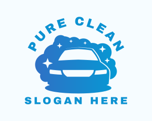 Sparkle Clean Car logo design