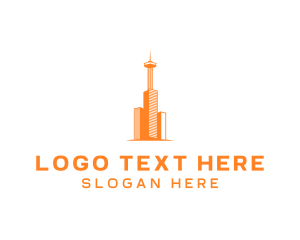 Seattle - Skyscraper Building Tower logo design