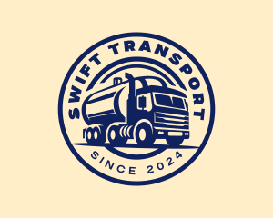 Logistics Truck Transportation logo design