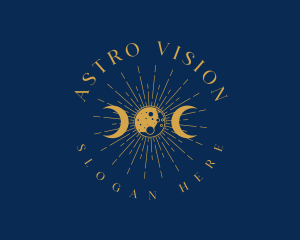 Spiritual Astrology Moon logo design