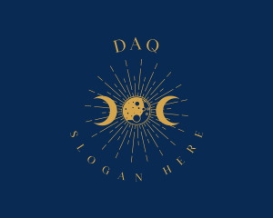 Palm Reader - Spiritual Astrology Moon logo design