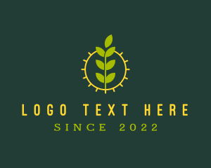 Farming - Eco Friendly Sun Plant logo design