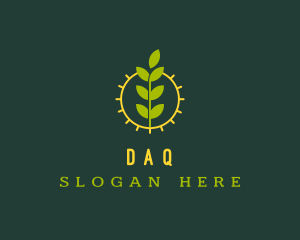 Eco Friendly Sun Plant Logo