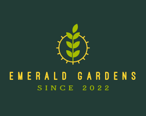 Eco Friendly Sun Plant logo design